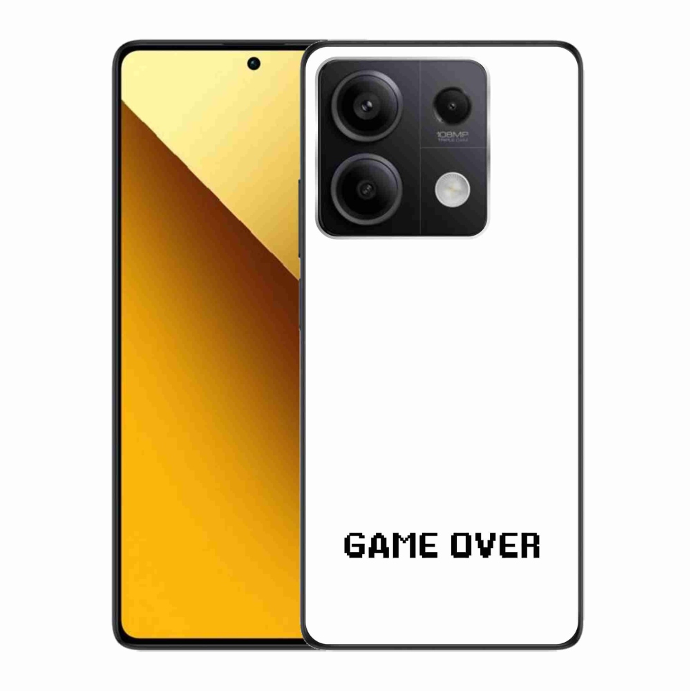 Gél borítás mmCase a Xiaomi Redmi Note 13 5G számára - játék fehér háttérrel
