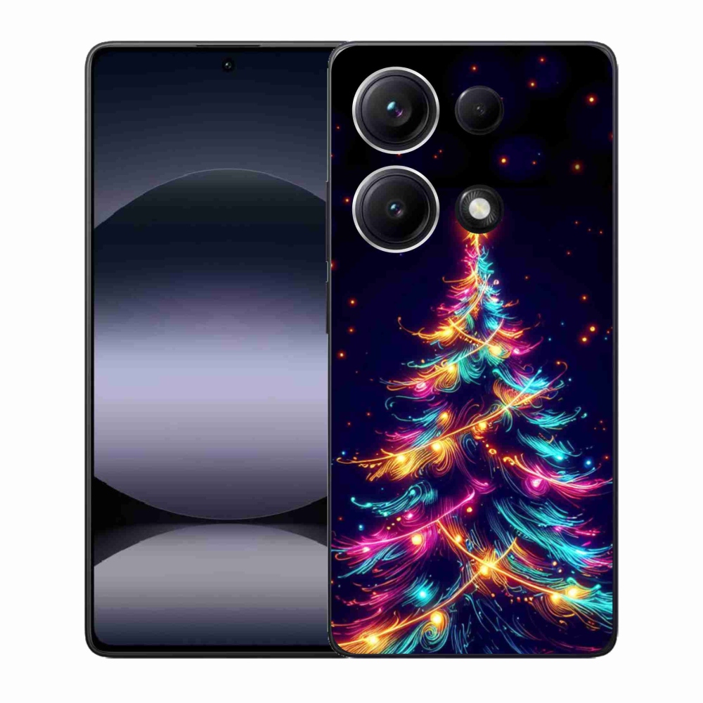 Gél borítás mmCase a Xiaomi Redmi Note 14S-hez - neon karácsonyfa