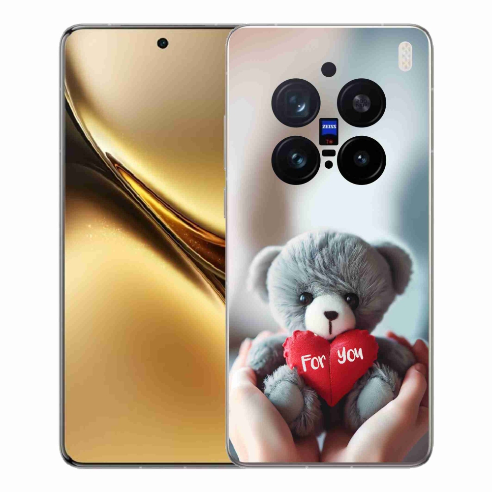 Gél borítás mmCase a Vivo X200 Pro 5G-hez - mackó a szerelmesek számára