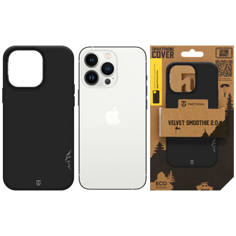 Tactical MagForce Velvet Smoothie 2.0 tok az Apple iPhone 14 Pro-hoz, Asphalt színben