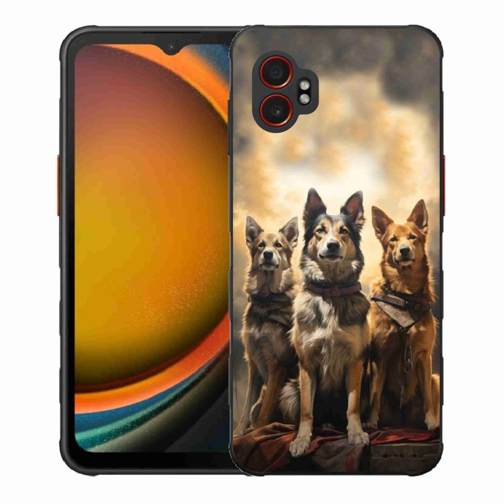 Zselés borítás mmCase Samsung Galaxy Xcover 7 Pro - három kutya