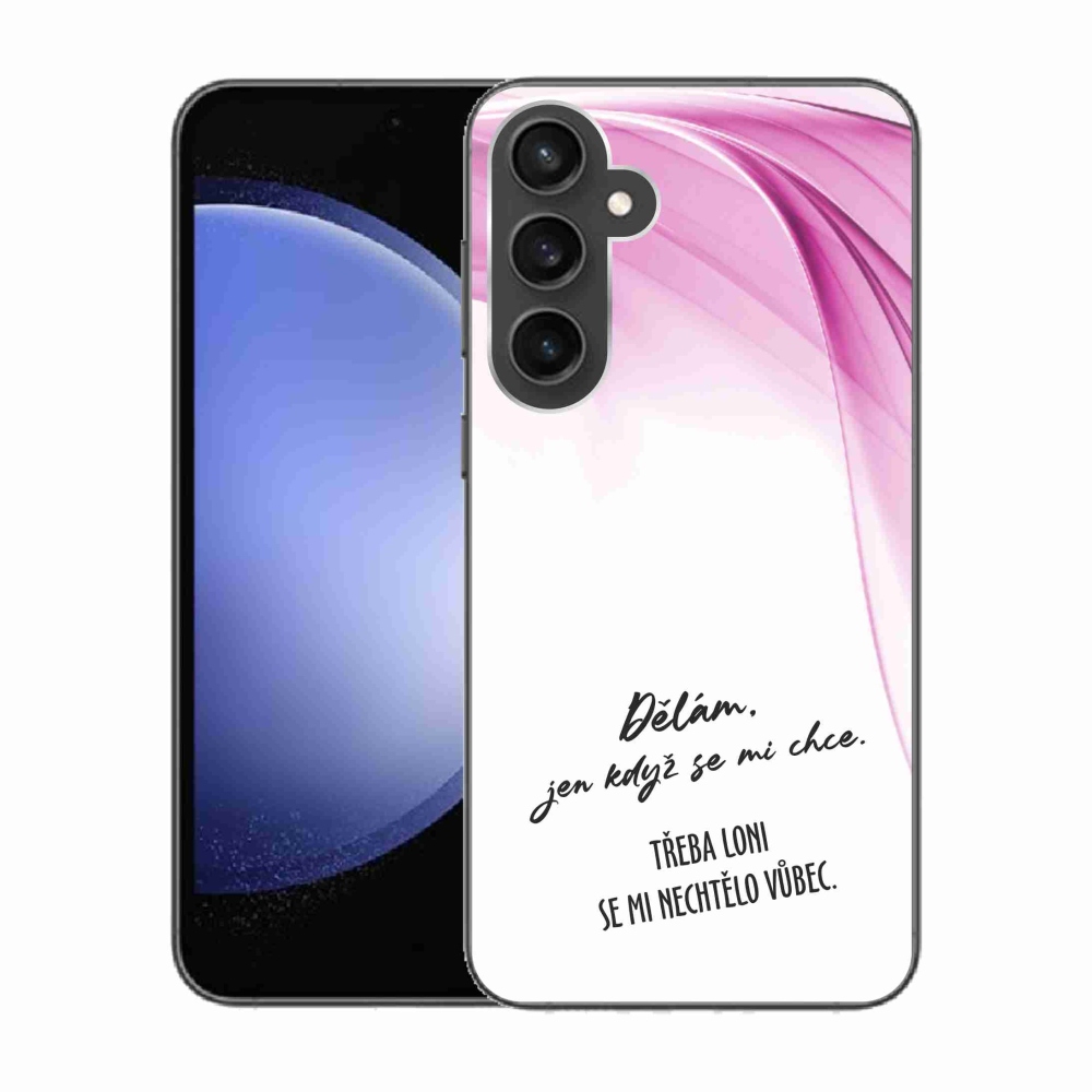 Gél borítás mmCase Samsung Galaxy S23 FE - vicces szöveg 12 fehér háttér