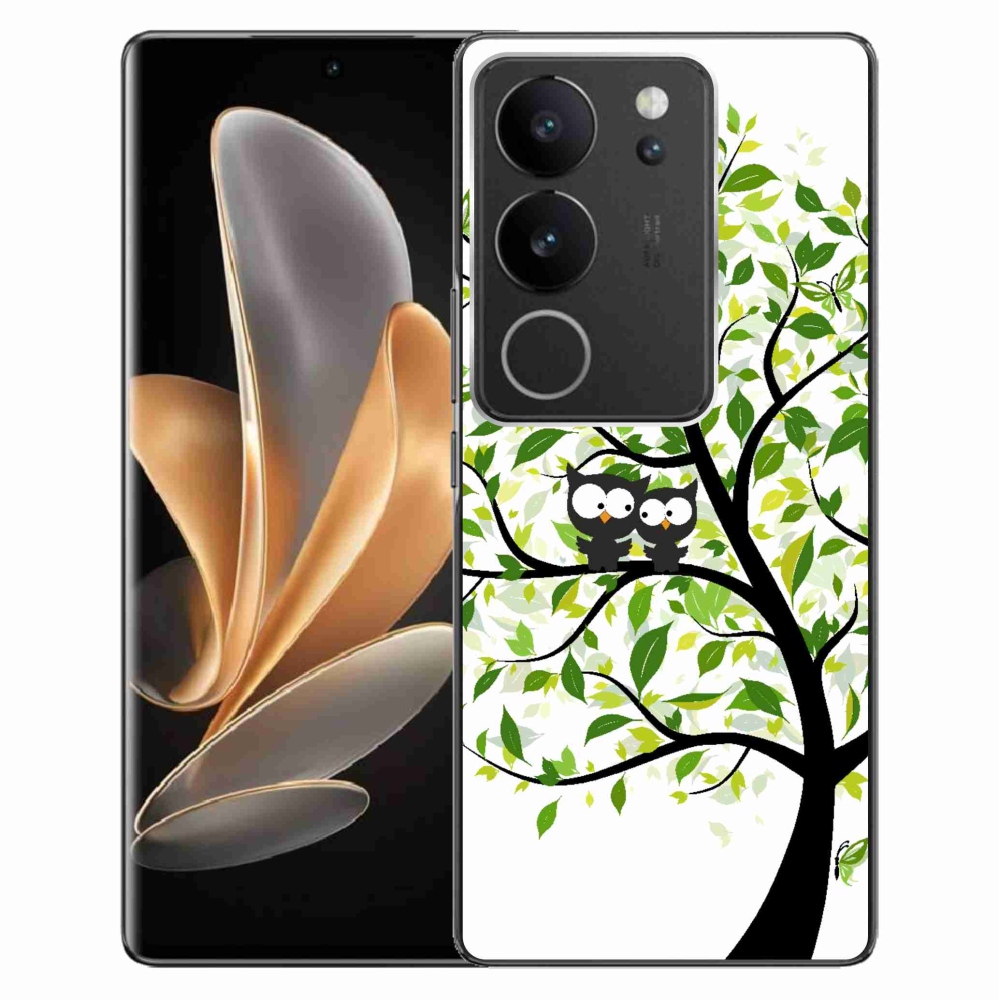 Gél borító mmCase a Vivo V29 5G-hez - baglyok a fán