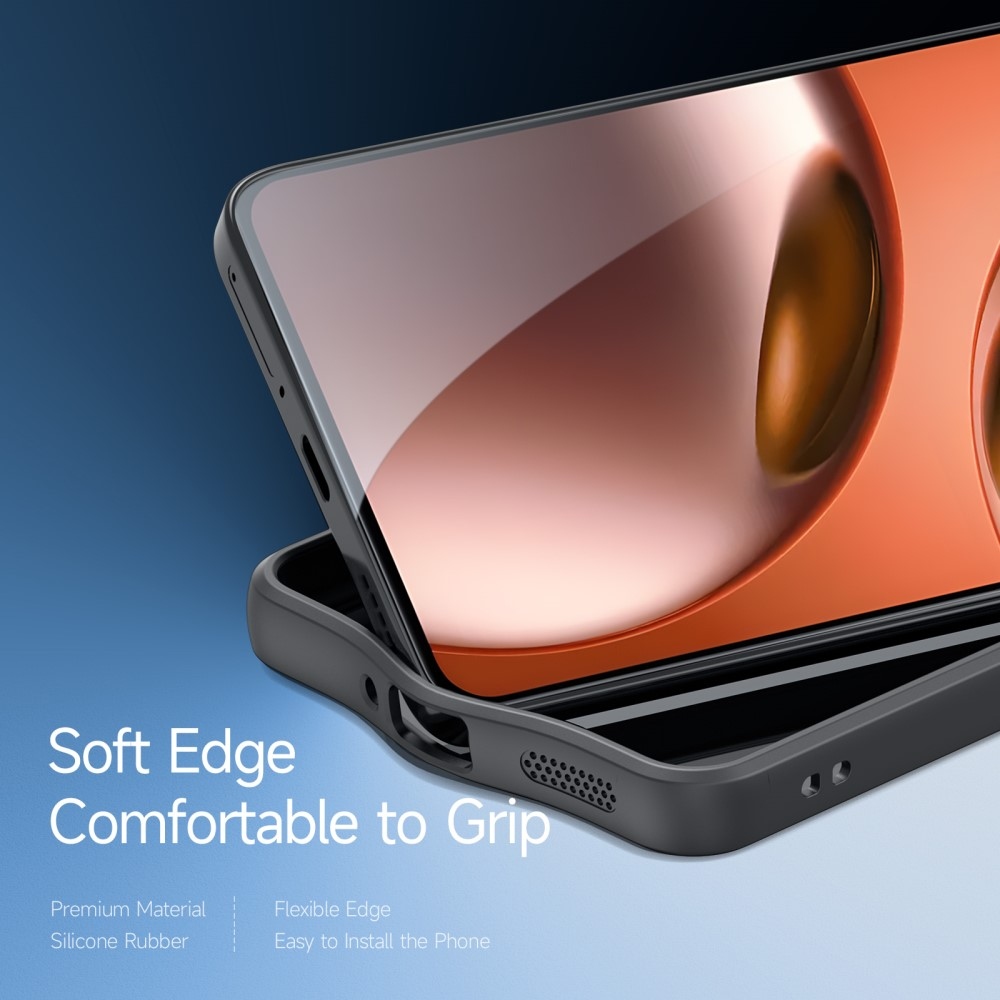 DUX Aimo zselés tok fix hátlappal a Realme GT 7 5G/GT 7T 5G készülékhez - fekete