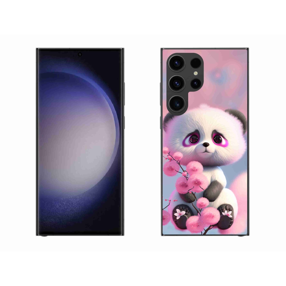 Gél borító mmCase Samsung Galaxy S23 Ultra 5G - aranyos panda 1