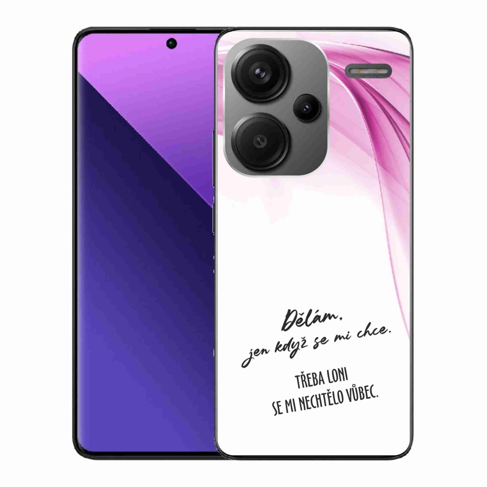 Gél borító mmCase a Xiaomi Redmi Note 13 Pro+ 5G számára - vicces szöveg 12 fehér háttérrel