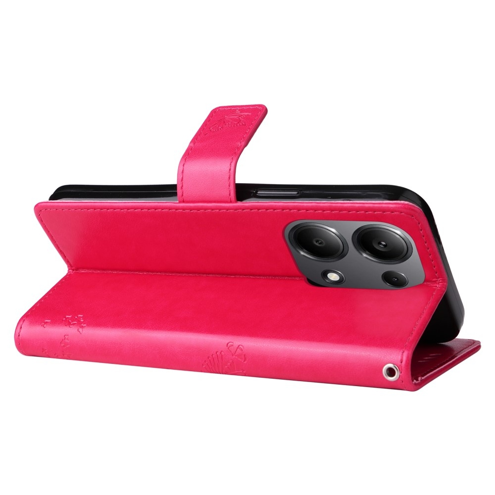 Fák könyv tokja Xiaomi Redmi Note 13 Pro 4G/Poco M6 Pro - rózsaszínű