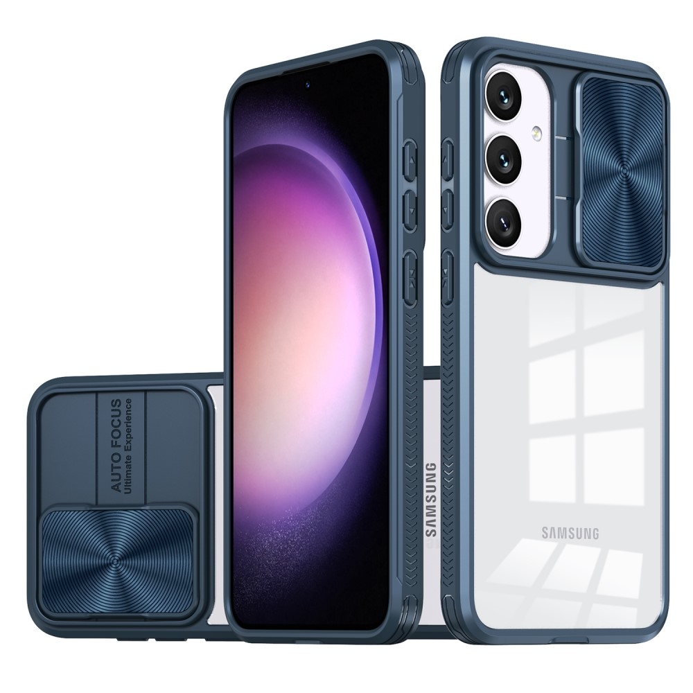 Tartós hátlapi borítás kamerafedéllel Samsung Galaxy S25+ készülékhez - kék