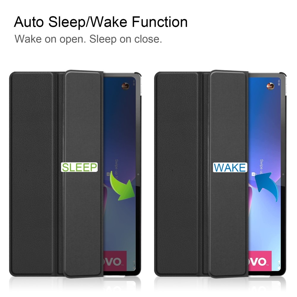 Ügyes záró tok Lenovo Tab P12 Pro táblagéphez - fekete