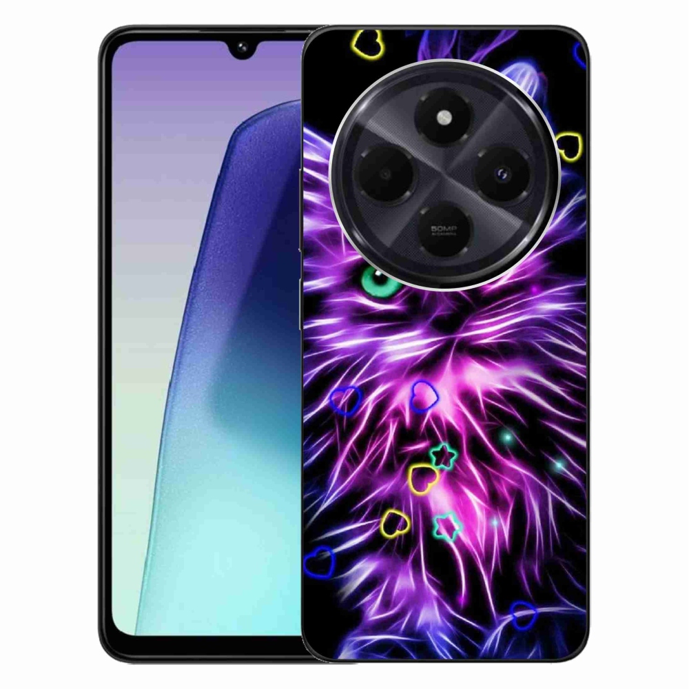 Gél borítás mmCase a Xiaomi Redmi 14C/Poco C75-hez - absztrakt macska