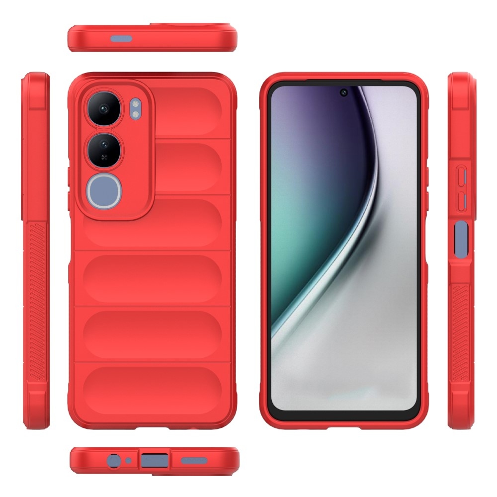 Rugg tartós zselés tok Vivo Y19s készülékhez - piros