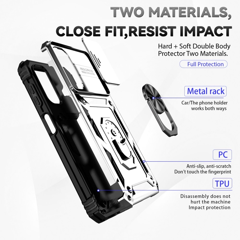 Csúszásálló borítás Samsung Galaxy S23 FE készülékhez - ezüst