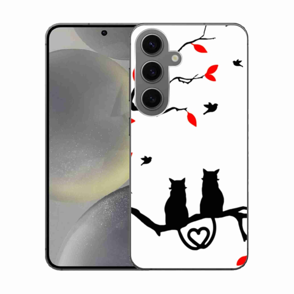 Gél borítás mmCase Samsung Galaxy S24 készülékhez - macska szeretet