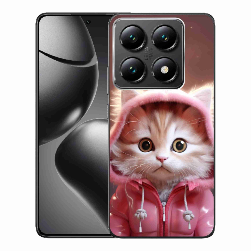 Gél borítás mmCase a Xiaomi 14T Pro számára - aranyos cica 3