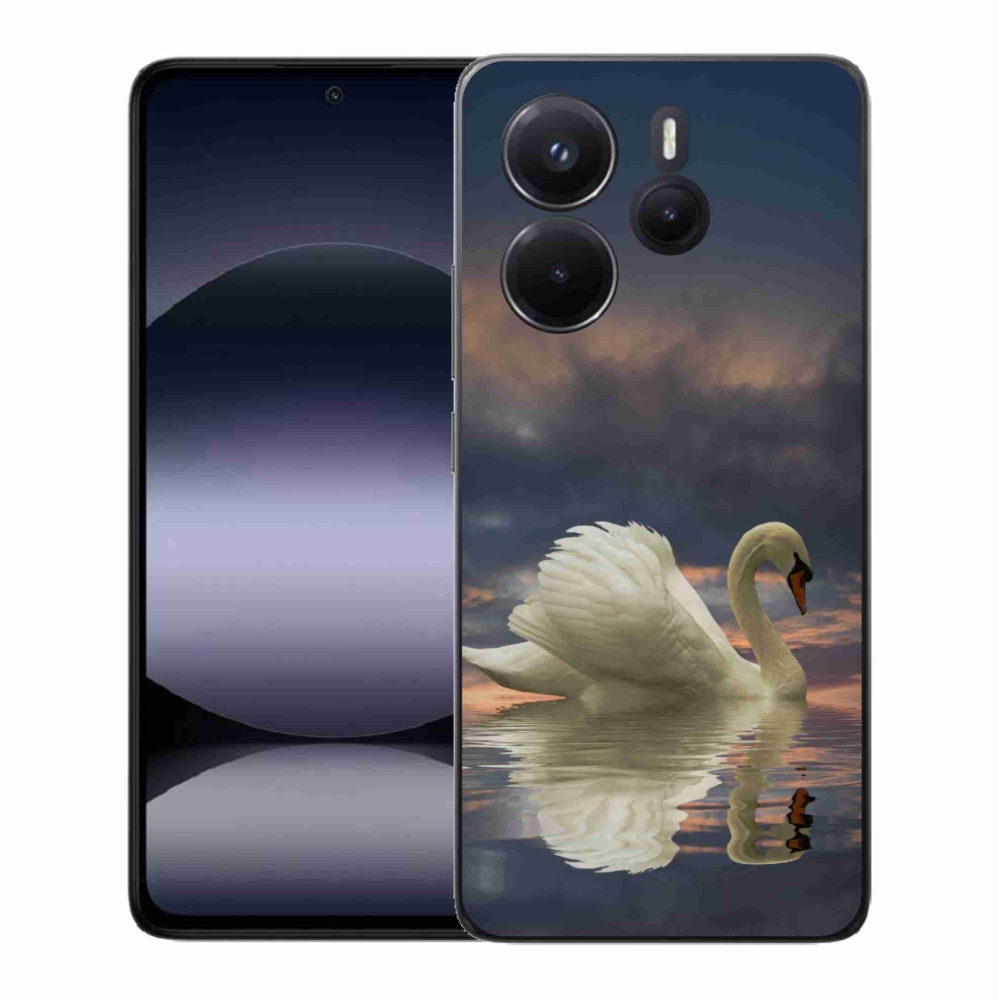 Gél borítás mmCase a Xiaomi Redmi Note 14-hez - hattyú