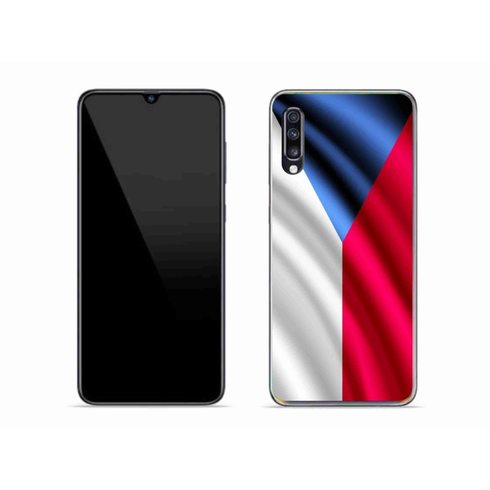 Gél borítás mmCase Samsung Galaxy A70 - cseh zászlóhoz