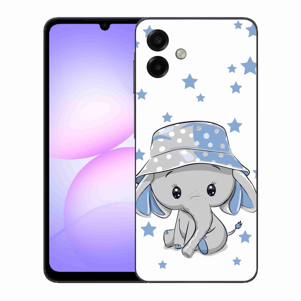 Gél védőhuzat mmCase Samsung Galaxy A07 4G - kék elefánthoz