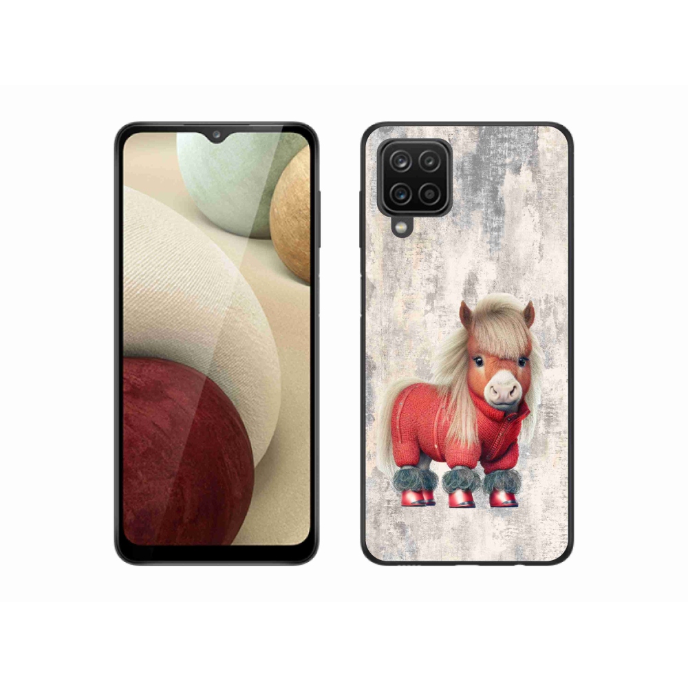 Gél borítás mmCase Samsung Galaxy A12 - póni pulóverben