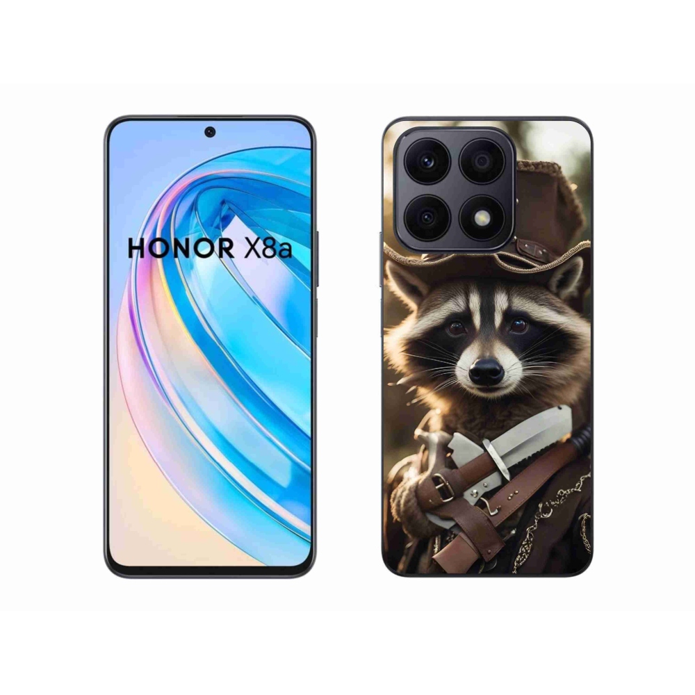 Gél borító mmCase a Honor X8a számára - mosómedve egyenruhában