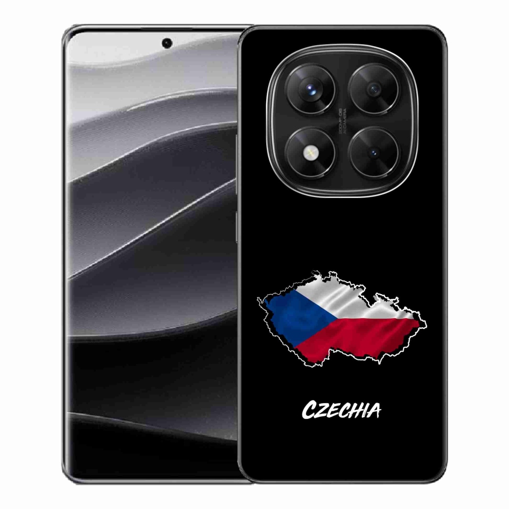Gél borító mmCase a Xiaomi Redmi Note 14 Pro 5G/Poco X7 5G - Csehország fekete háttérhez