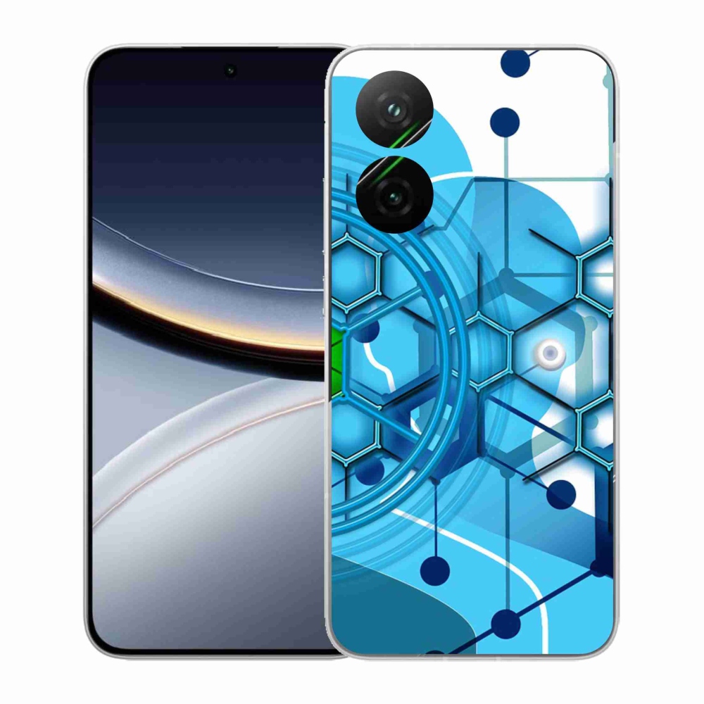 Gél borítás mmCase a Xiaomi Poco F7 5G számára - absztrakt minta 2