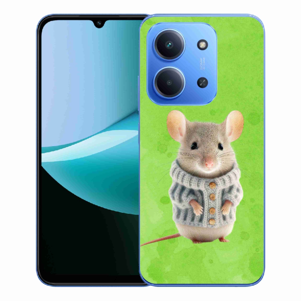 Gél borítás mmCase a Xiaomi Redmi 15C 4G/5G (173mm) - egér pulóverben