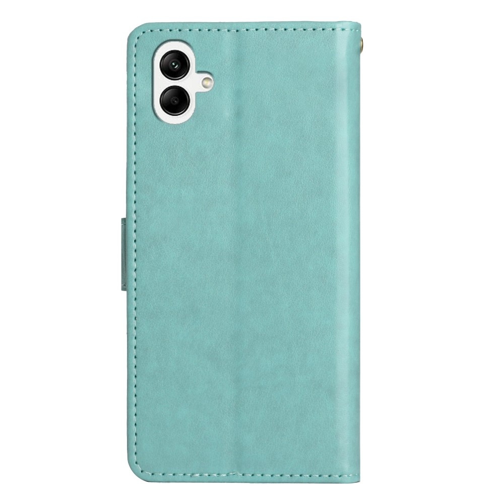 Virágok könyv tok Samsung Galaxy A06 4G készülékhez - teáskék