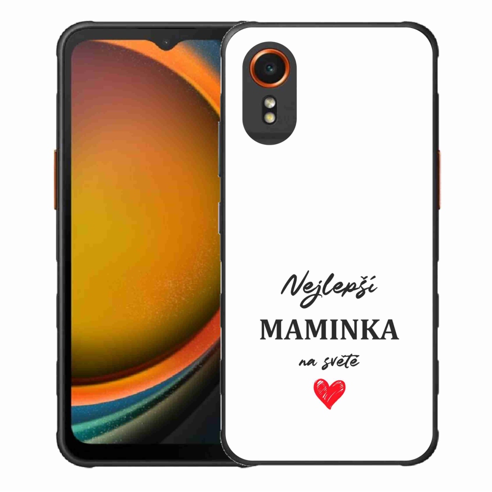 Gél borító mmCase Samsung Galaxy Xcover 7 - legjobb anya 1 fehér háttér