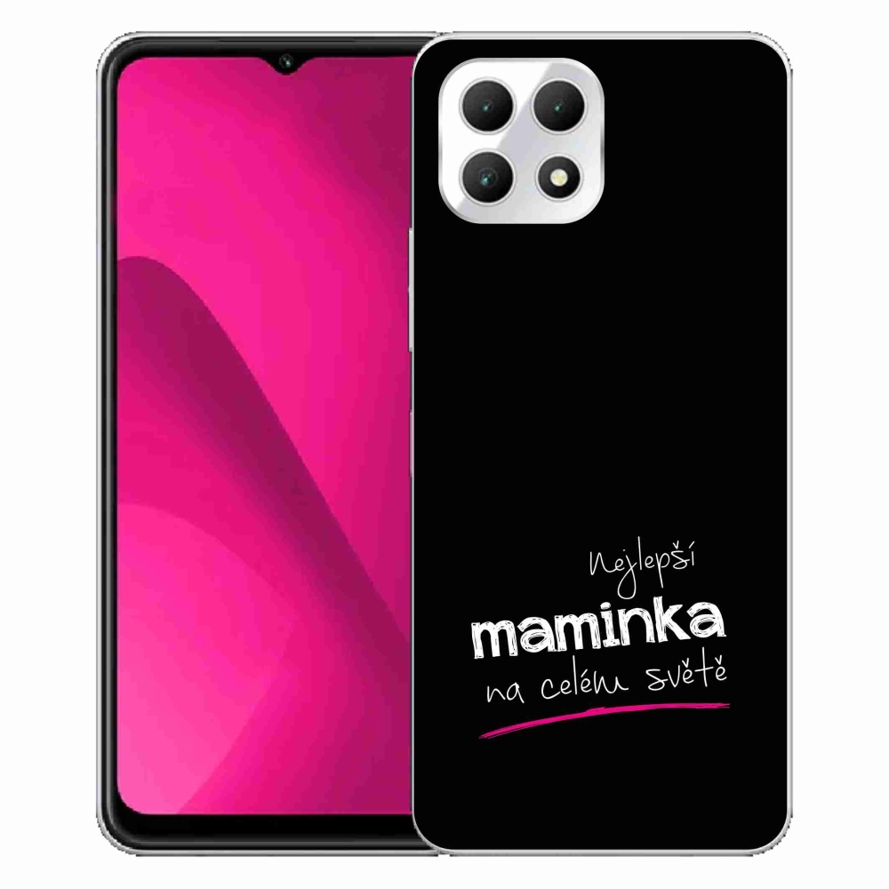 Gél borító mmCase a T-Mobile T Phone 2 készülékhez - legjobb anya 4 fekete háttérrel