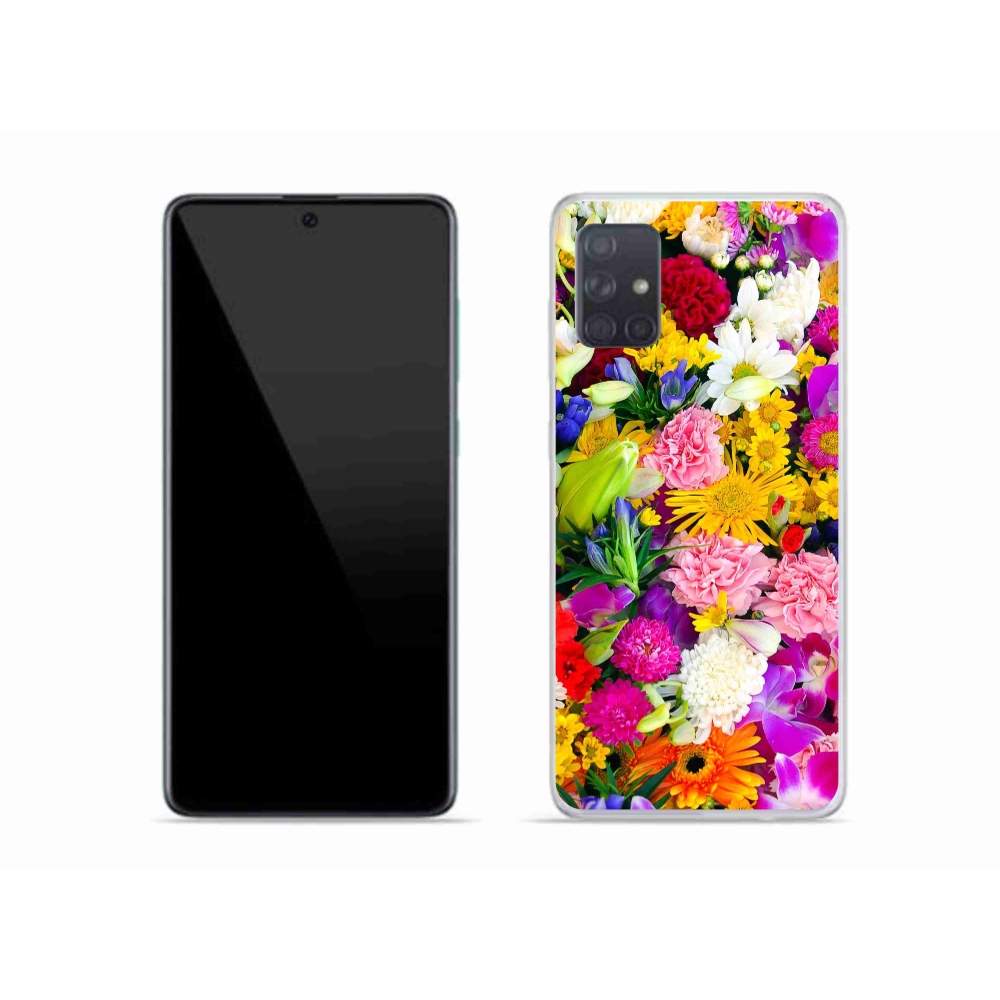 Gél védőhuzat mmCase Samsung Galaxy A51 - virágok 12