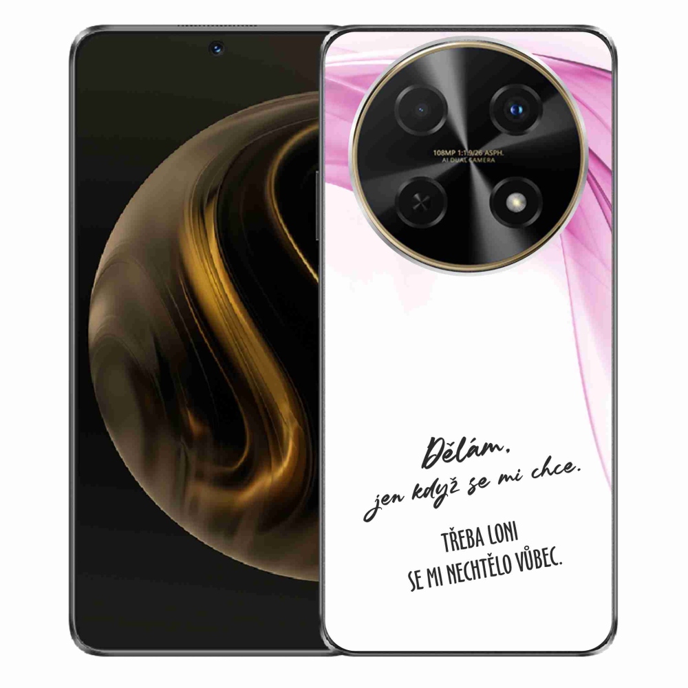 Gél borító mmCase a Huawei Nova 12i készülékhez - vicces szöveg 12 fehér háttérrel