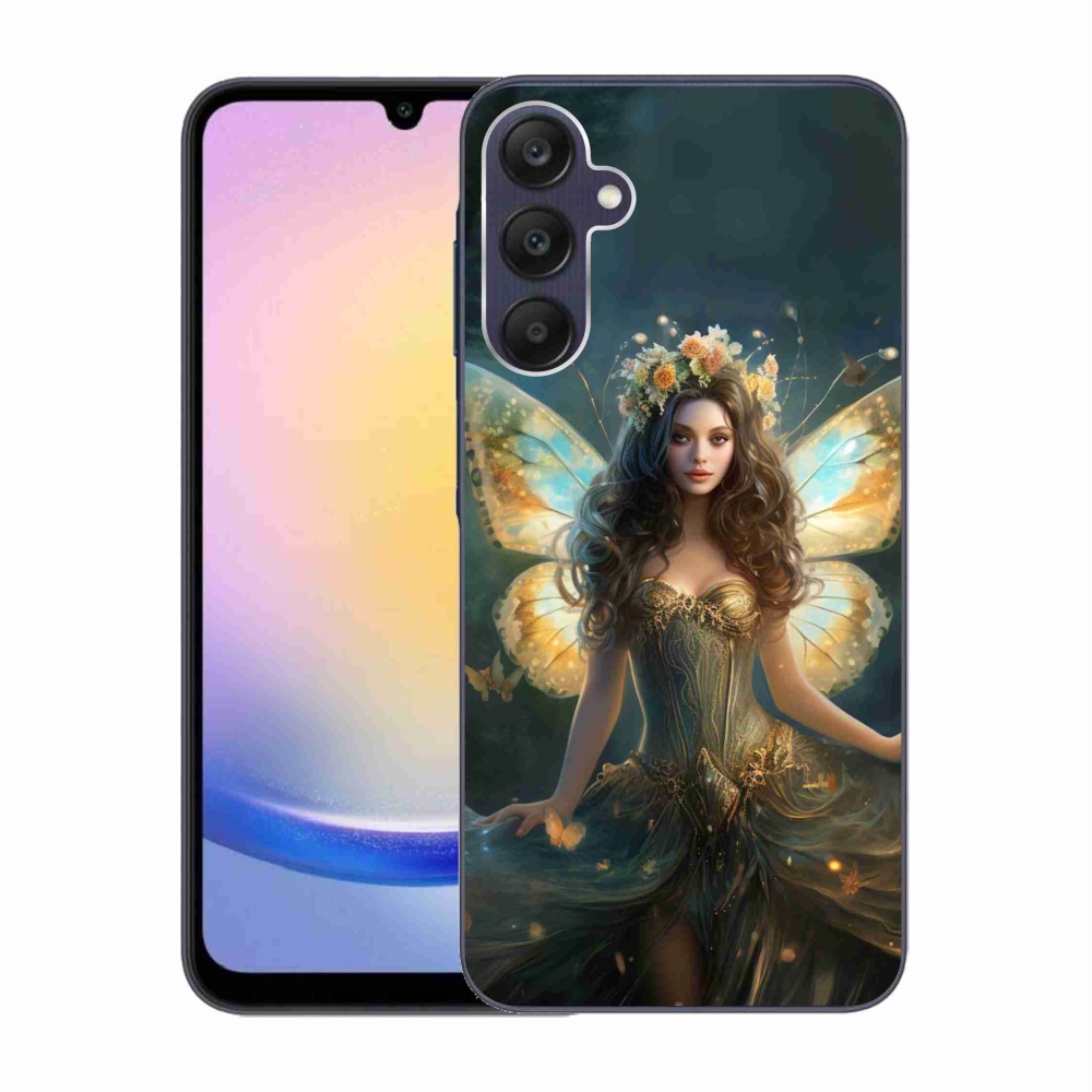 Gél borítás mmCase Samsung Galaxy A25 5G - pillangó nőhöz