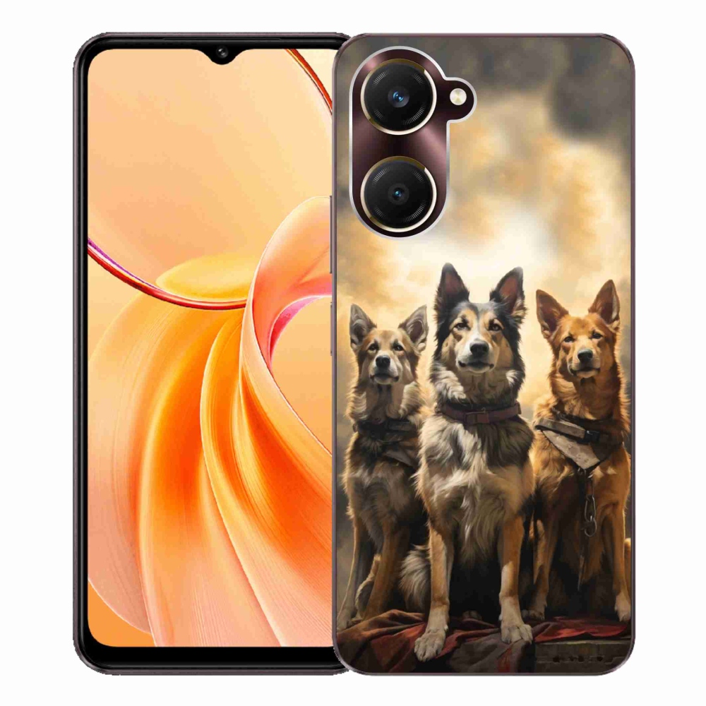 Zselés borítás mmCase a Vivo Y28s 5G-hez - három psi