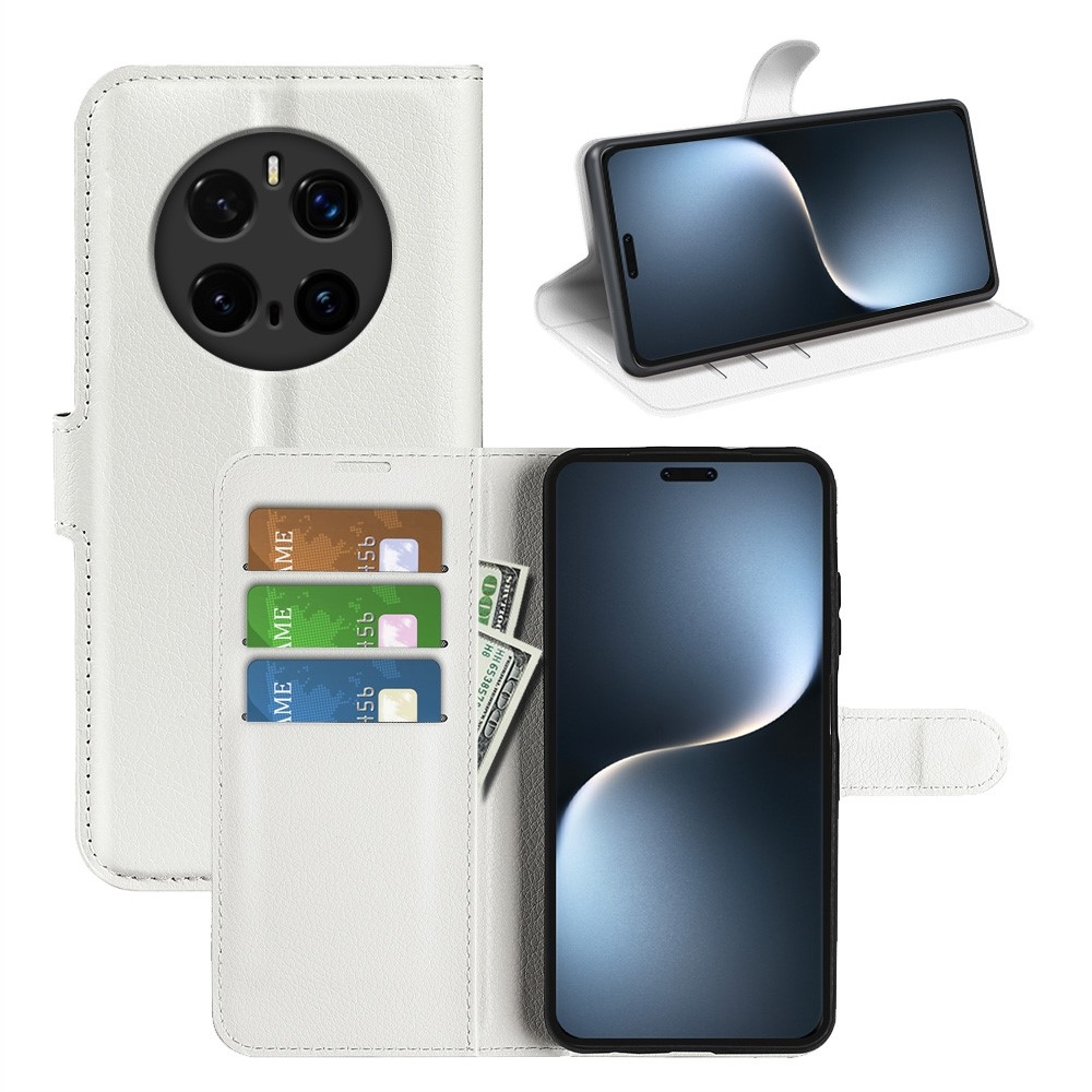 Litchi könyv tok a Honor Magic 7 Pro 5G készülékhez - fehér