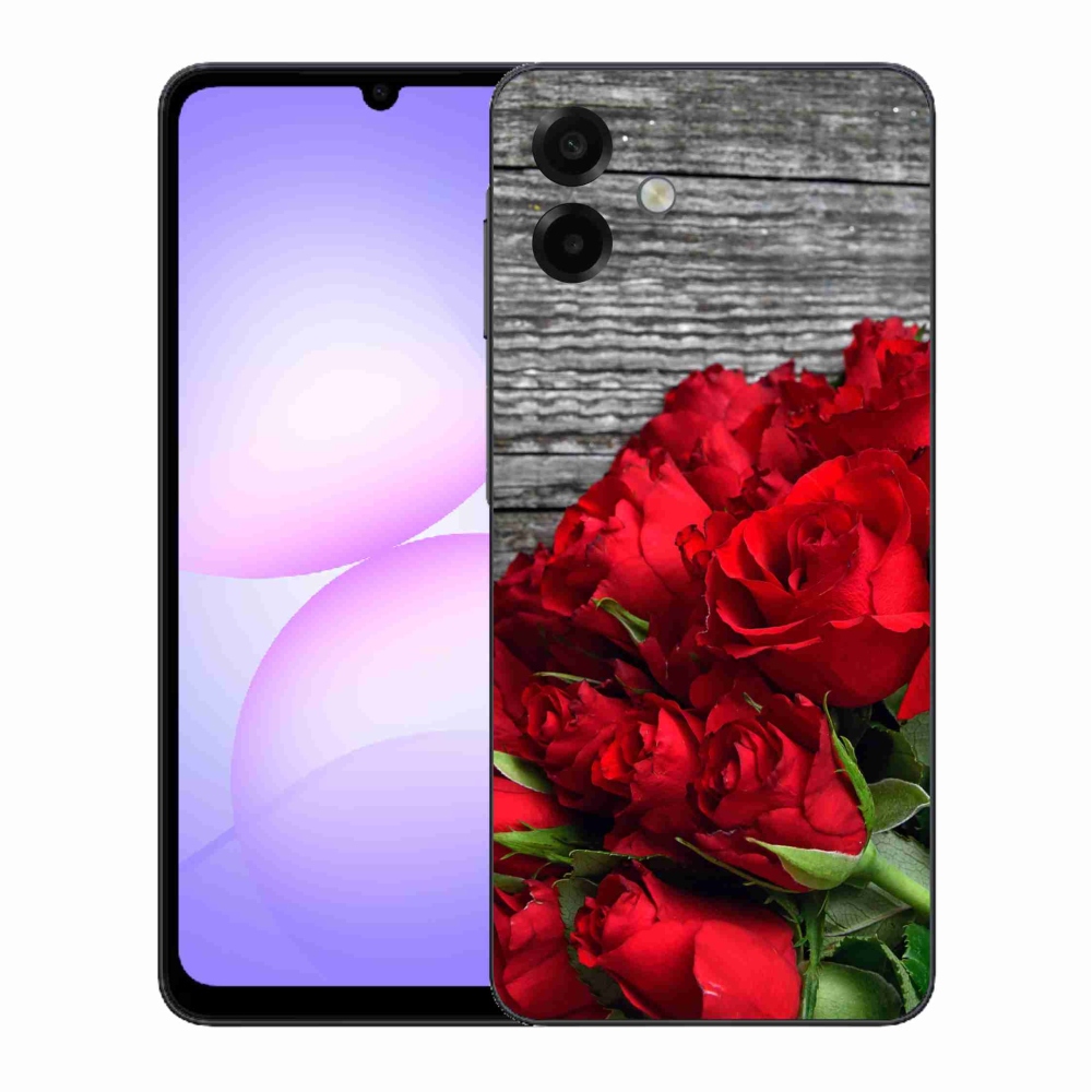 Gél borítás mmCase Samsung Galaxy A07 4G - piros rózsa