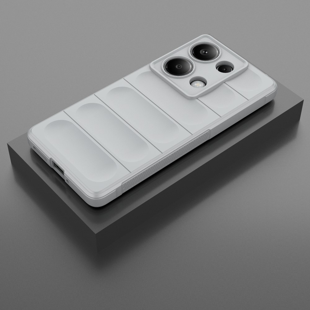 Rugg tartós zselés tok Xiaomi Redmi Note 13 Pro 4G/Poco M6 Pro - világosszürke