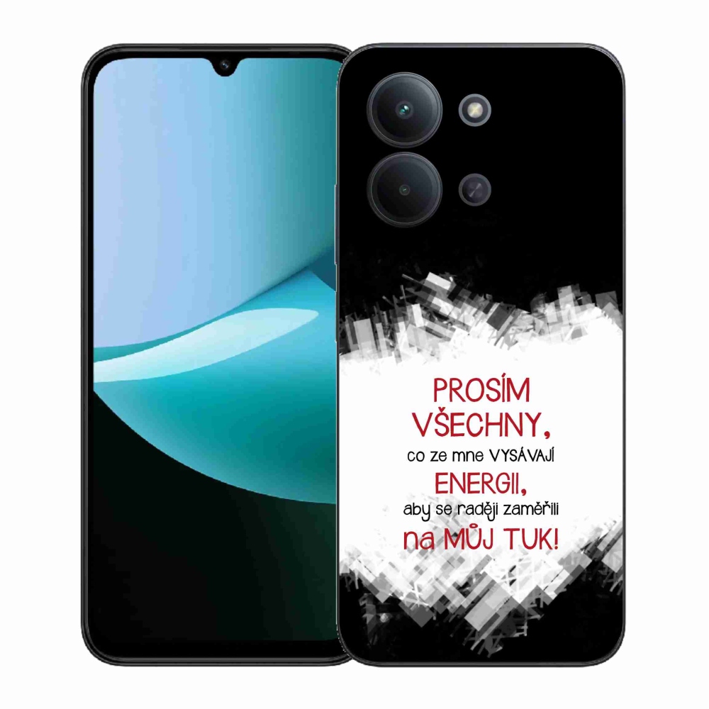 Gél borító mmCase a Xiaomi Redmi 15C 4G (171mm)/Poco C85 4G (171mm) - vicces szöveg 1 piros