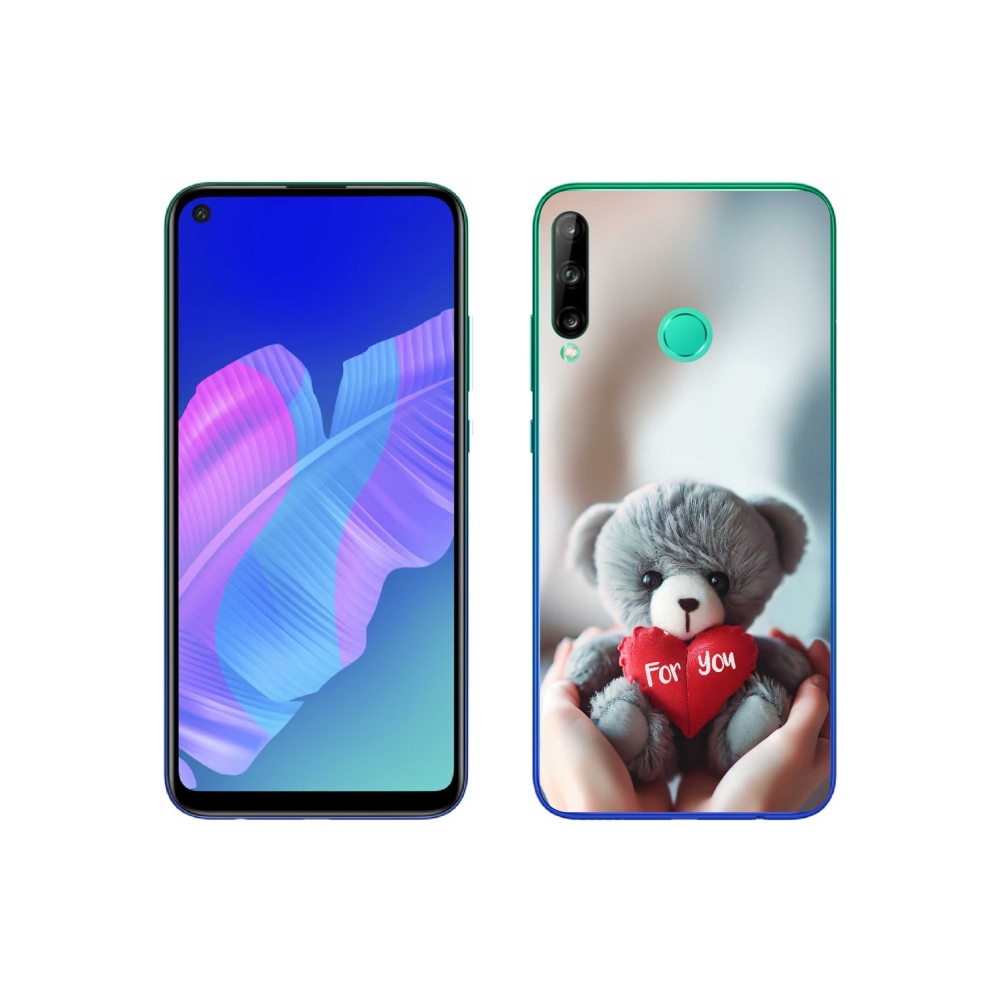 Gél borító mmCase a Huawei P40 Lite E számára - mackó a szerelmesek számára