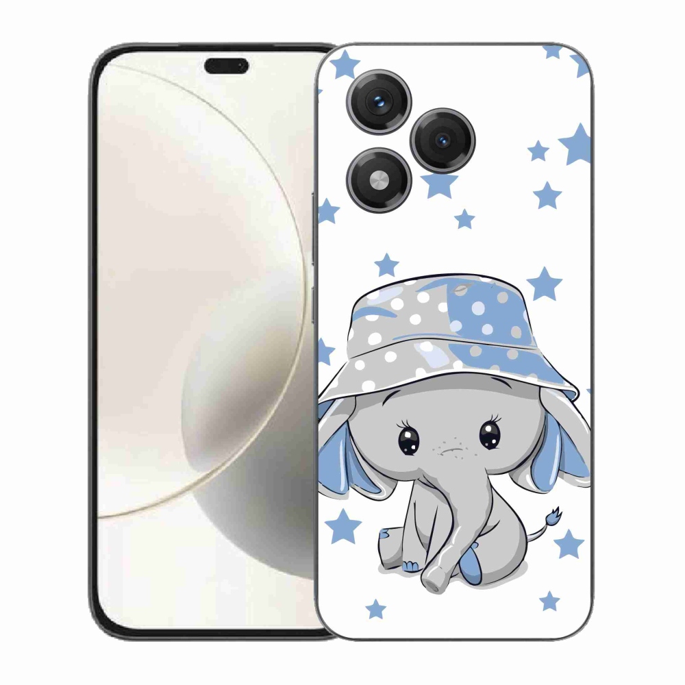 Zselés borítás mmCase a Honor 400 Lite-hoz - kék elefánt