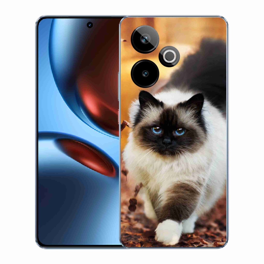 Zselés borítás mmCase a Realme GT 7 5G/GT 7T 5G számára - macska