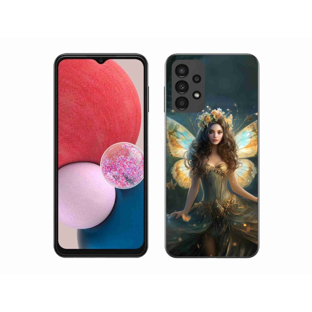 Gél borítás mmCase Samsung Galaxy A13 4G - pillangó nőhöz