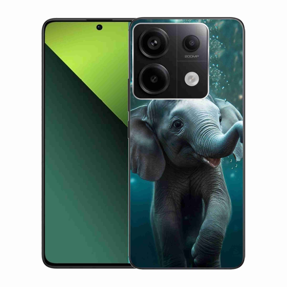 Zselés borítás mmCase a Xiaomi Redmi Note 13 Pro 5G/Poco X6 5G - elefánt a víz alatt