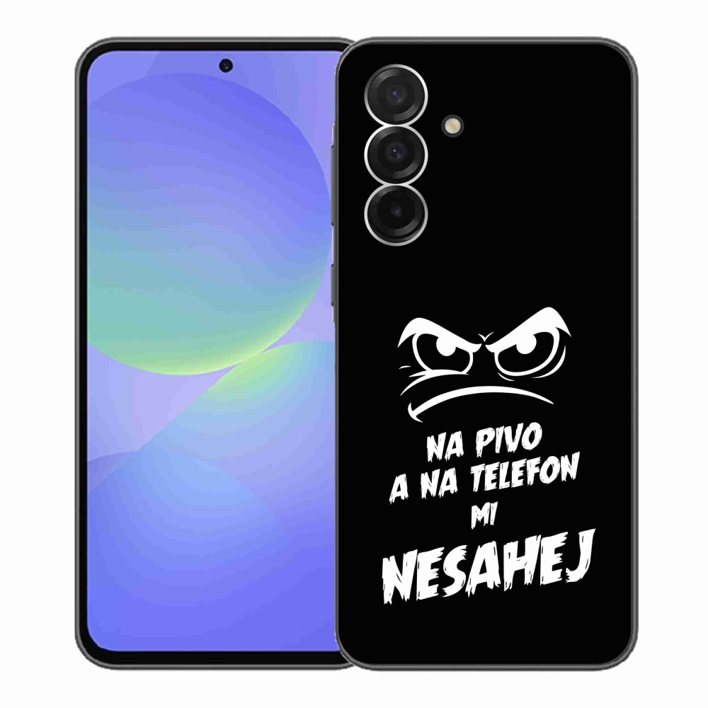 Gél borítás mmCase Samsung Galaxy A36 5G - sör motívum 2 fekete háttérrel