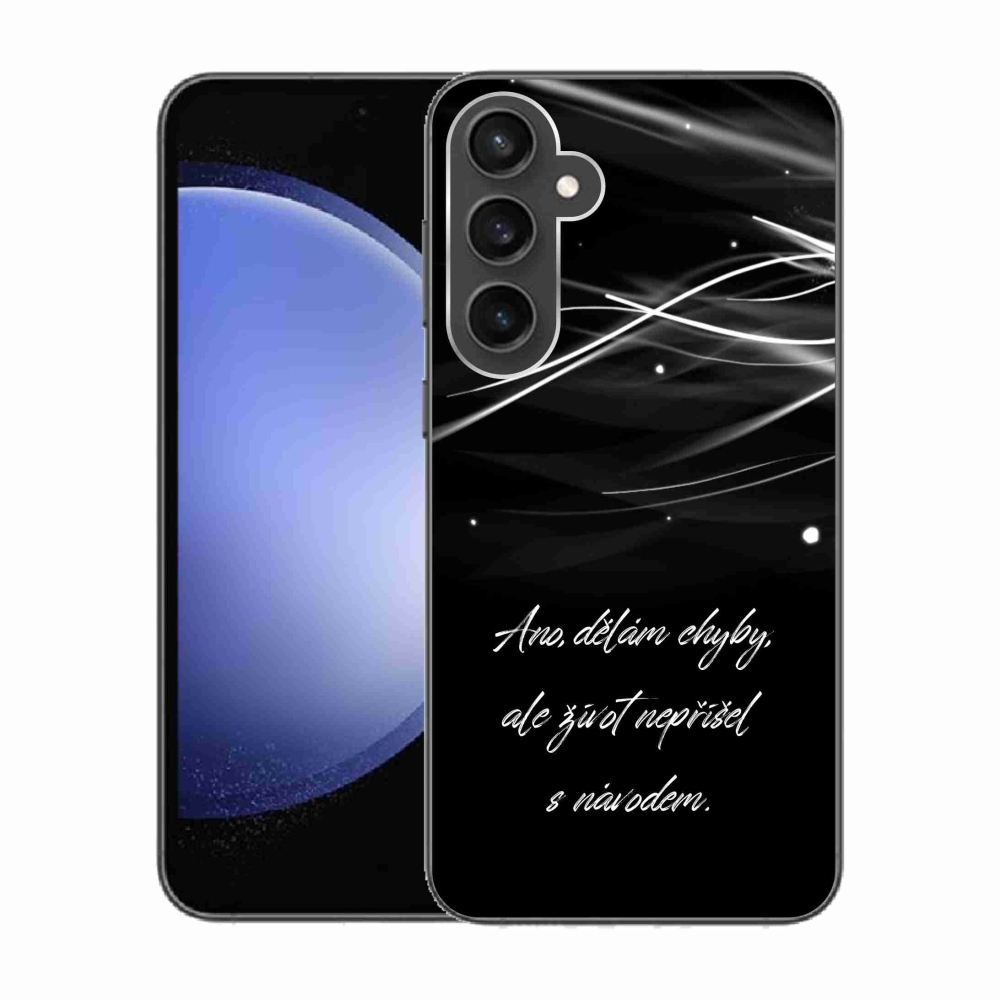 Gél borítás mmCase Samsung Galaxy S23 FE készülékhez - idézőjel fekete háttér