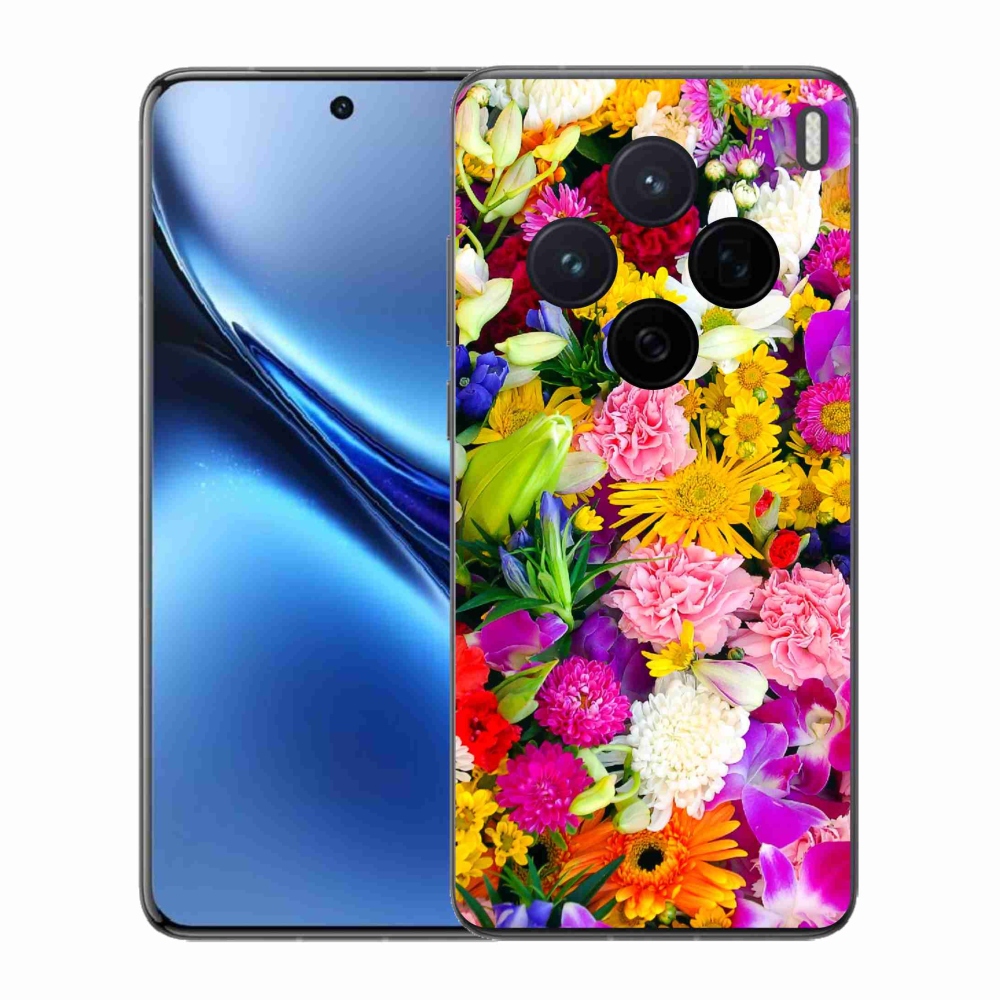 Zselés borítás mmCase a Vivo X200 5G-hez - virág 12