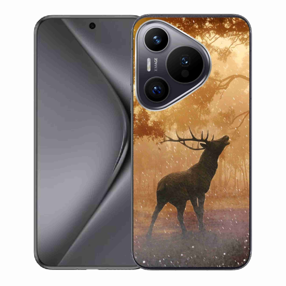 Gél borító mmCase a Huawei Pura 70 készülékhez - szarvasok a szarvasbőgésben