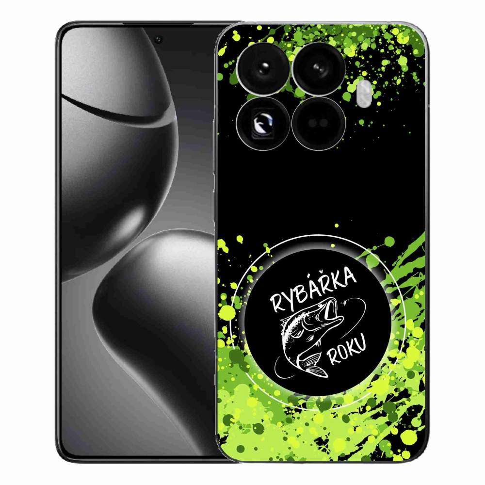 Gél borítás mmCase a Xiaomi 15T Pro számára - az év halászának fekete háttere