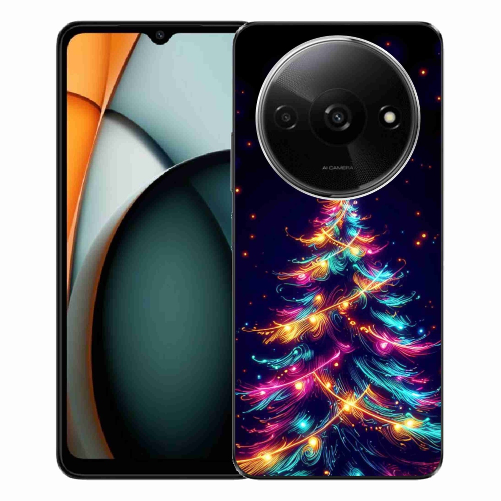 Gél borítás mmCase a Xiaomi Redmi A3-hoz - neon karácsonyfa