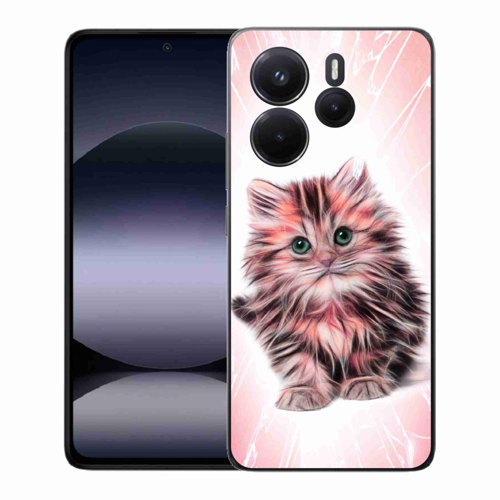 Gél borítás mmCase a Xiaomi Redmi Note 14-hez - aranyos cica