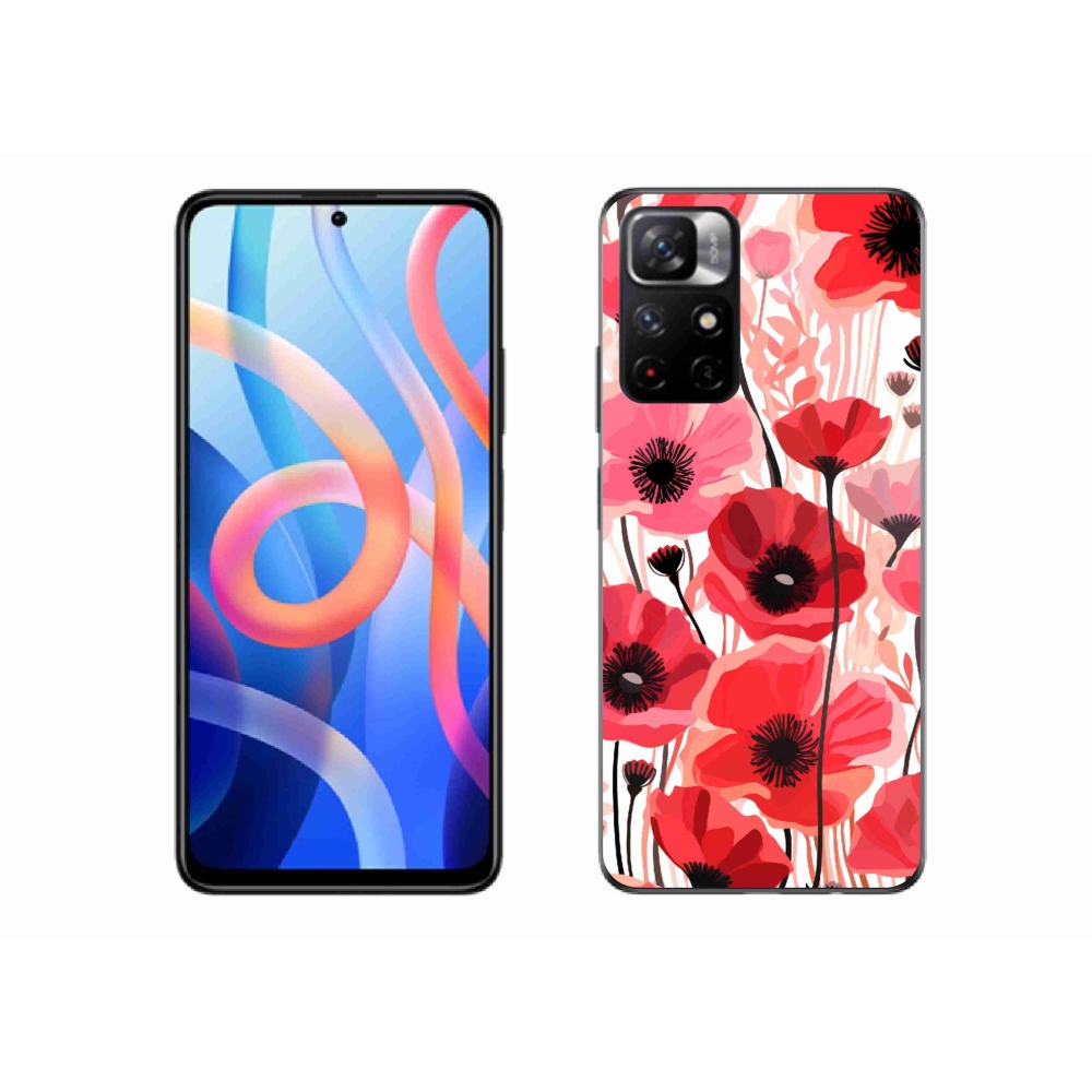 Gél borítás mmCase a Xiaomi Redmi Note 11S 5G-hez - mákos 1